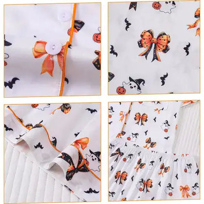 Conjunto de Pijama con Estampa de Fantasma y Calabaza + REGALO Digital GRATIS