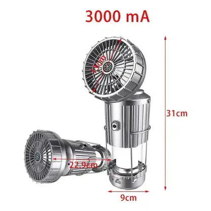 Lámpara Ventilador Solar 5-en-1 + REGALO Digital GRATIS