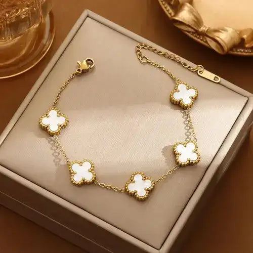 Pulsera de Prosperidad® La Pulsera Van Cleef Viral con Baño de Oro 18K