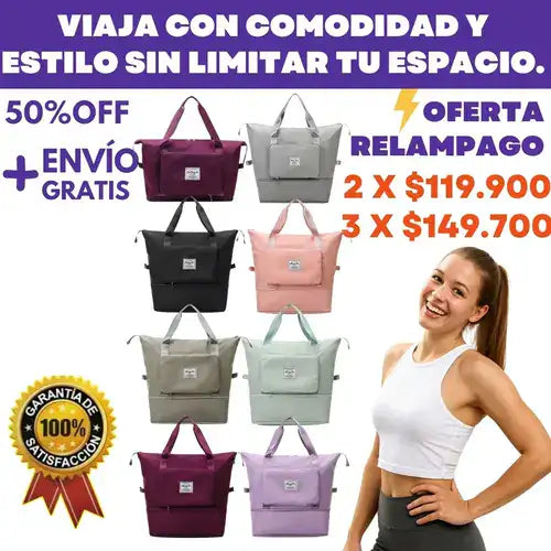 PackBolso FlexiViajero™ Multifuncional con gran capacidad