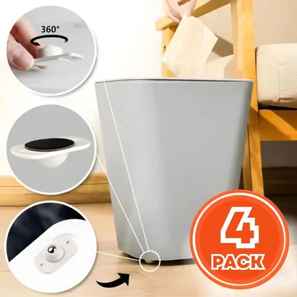 PACK 4 Ruedas Autoadhesivas 360° para muebles + REGALO Digital GRATIS