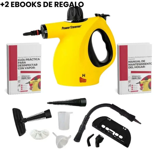 PowerSteamer Limpiador a Vapor y sanitizador + 2 EBOOKS de REGALO valuados en $60.000 cada uno